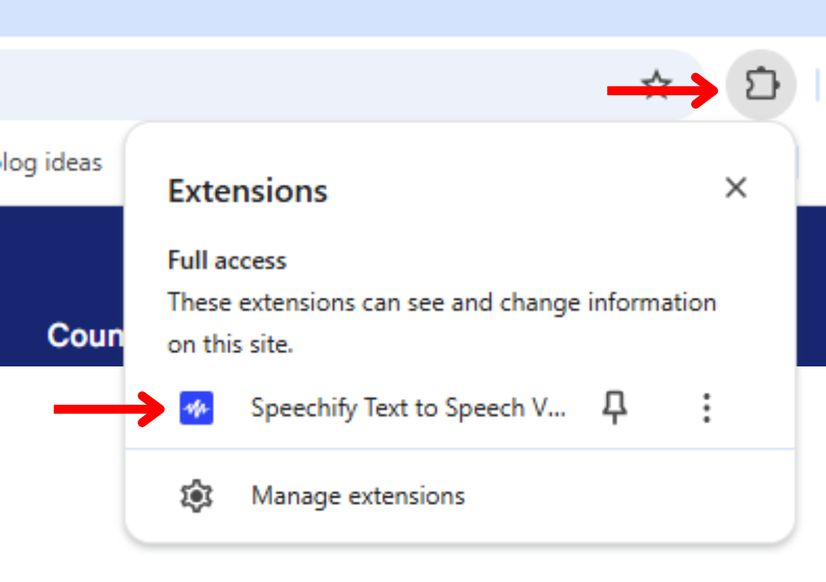 How to Access Speechify Chrome Extension